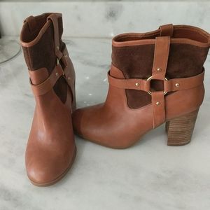 Lauren by Ralph Lauren Booties Saddle Brown